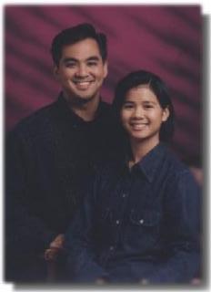 Edsel & Chris with a purple background